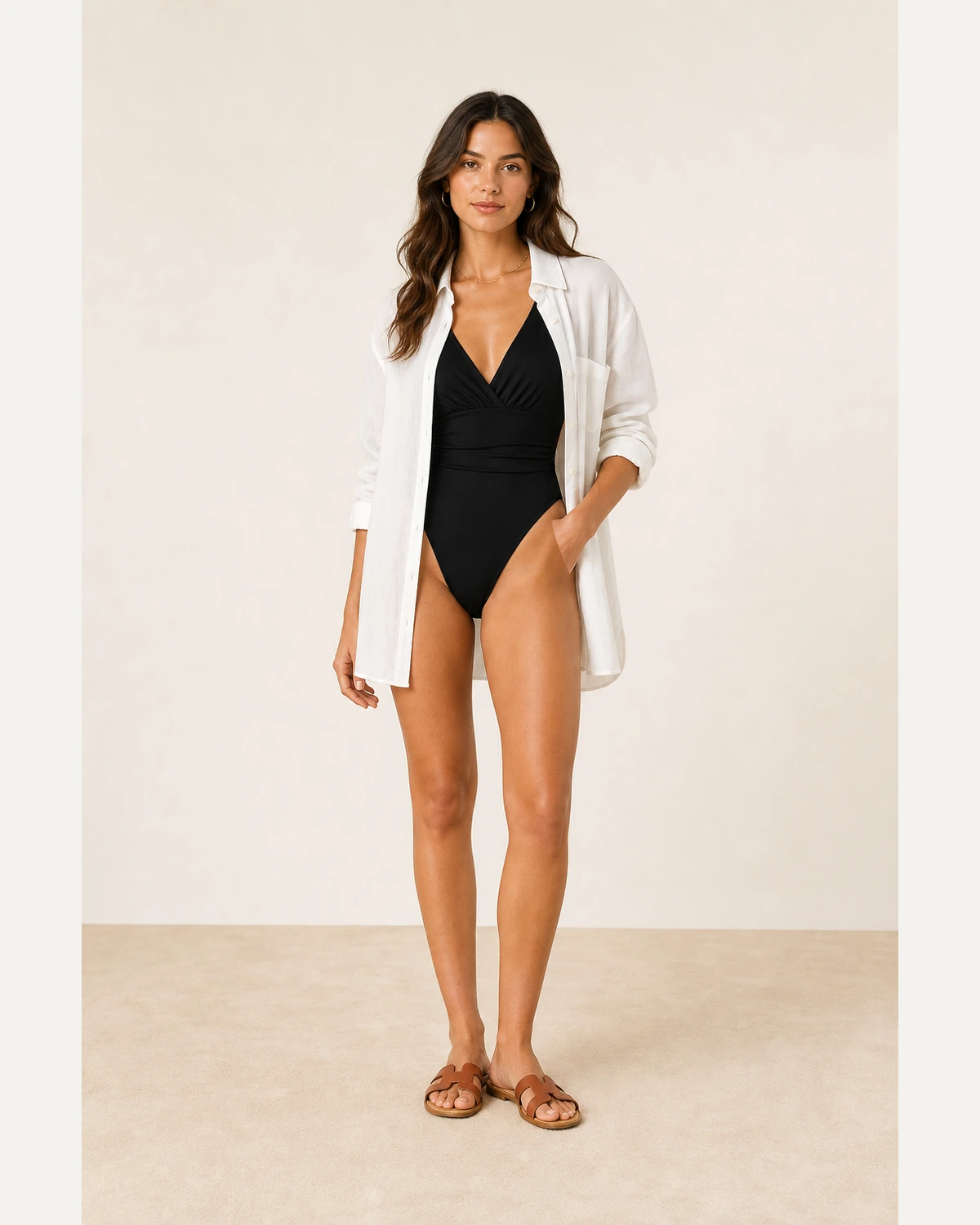 AI Model Photos for Swimwear source garment