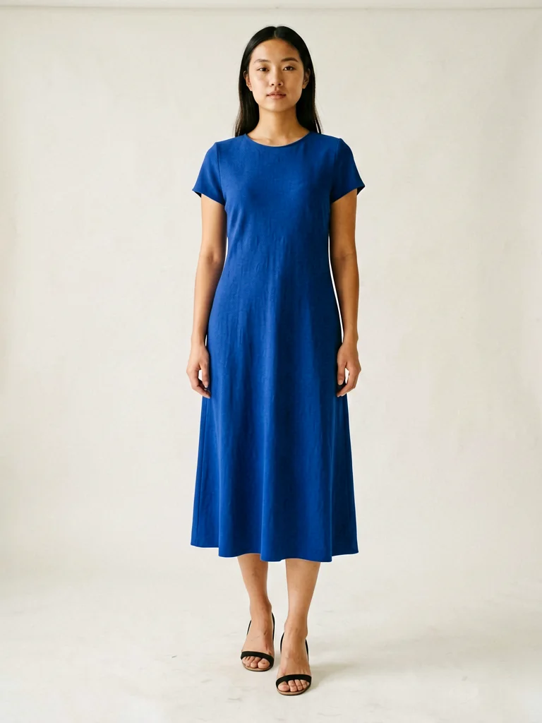 AI model photo generated from flat-lay garment